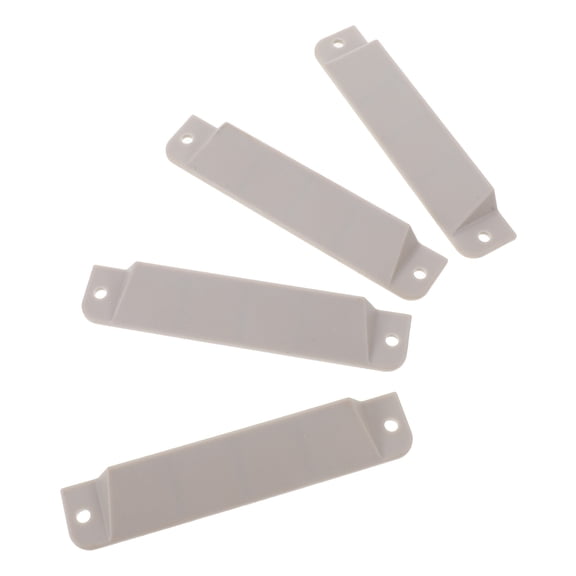 FOMIYES 4-Pack Plastic E Track Rail End Caps for Truck Bed Divider Replacement, Easy to Install and