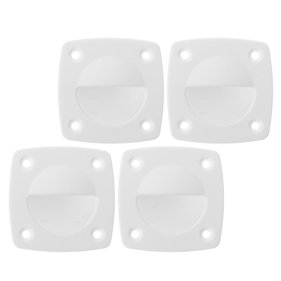FOMIYES 4Pcs Marine Recessed Door Pull Handle Nylon Flush Pull Hatch Handle for Boat Decoration