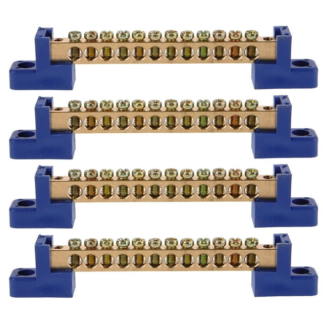 FOMIYES 4Pcs Ground Bus Bars Electrical Grounding Bars Terminals Ground ...