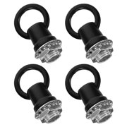 FOMIYES Lantern Accessories Heavy Duty Zinc Alloy Iron Hanging Hooks Black 4Pcs