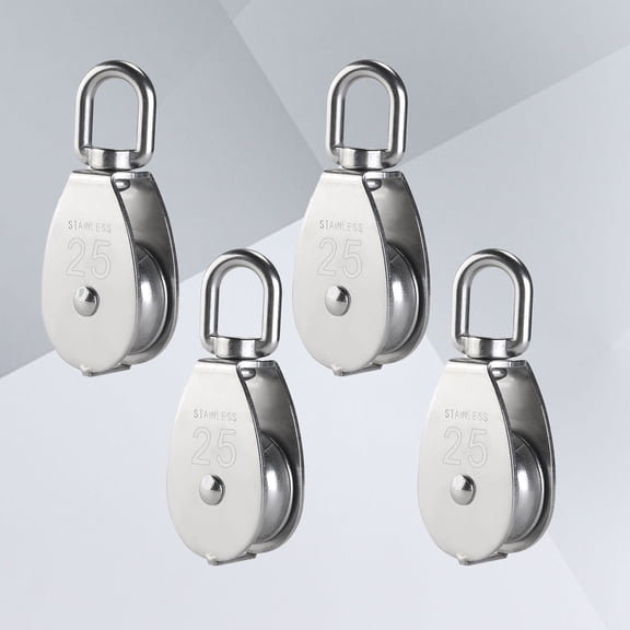 FOMIYES 4-Pack Pulley Blocks for Wire Rope, 8.5 x 3 cm Heavy Duty