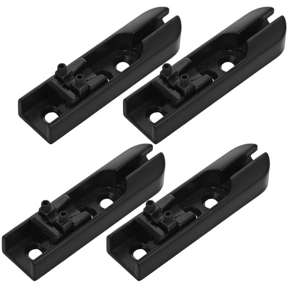 FOMIYES 4-Piece Black Single Bridge Set Replacement Parts for Electric Bass Guitar and