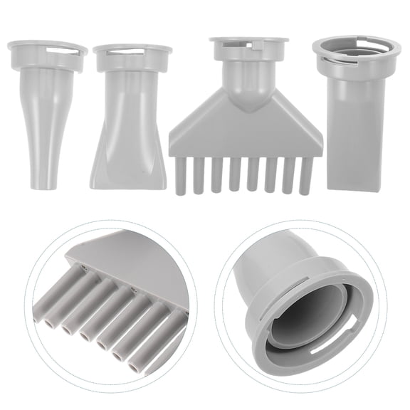 FOMIYES 4Pcs Pet Grooming Hair Dryer Nozzle Plastic Replacement with Gentle Airflow Control