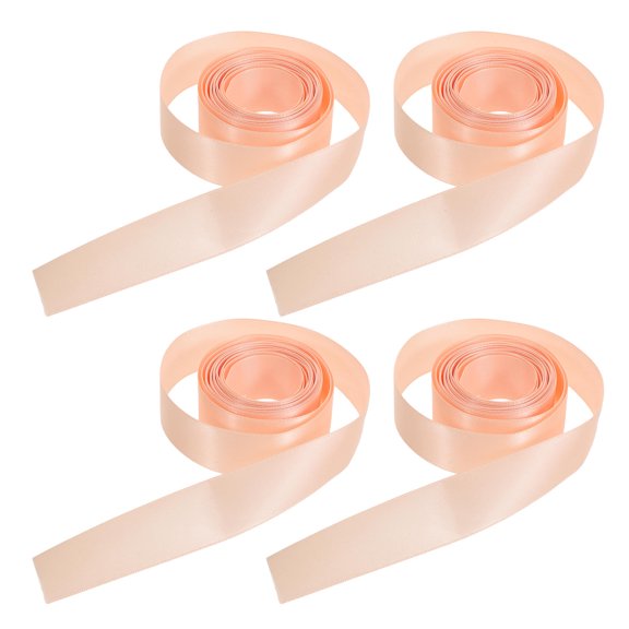 FOMIYES 4Pcs Pink Satin Ballet Ribbons for Pointe Shoes Wide Decorative Dance Shoe Straps