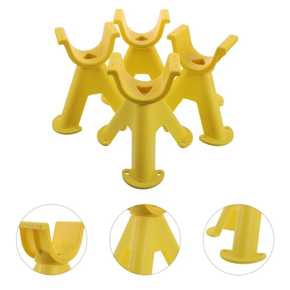 FOMIYES 4Pcs Plastic Cable Support Stand Tripod Yellow for Outdoor Wire Management and Easy Portability