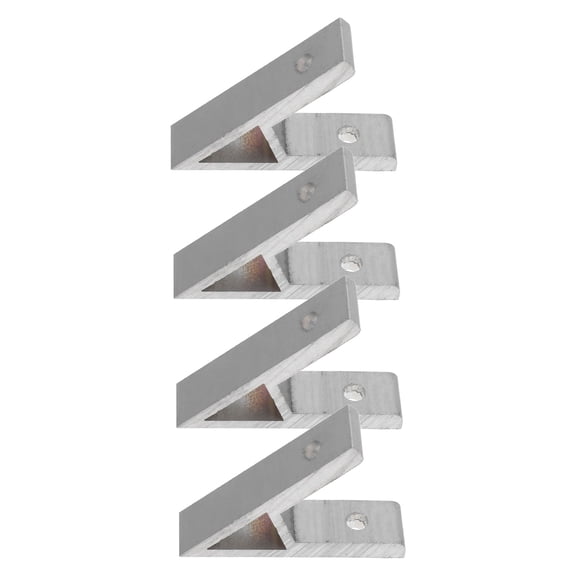 FOMIYES 4-Pack Adjustable Aluminum Corner Connector Brackets for Car Use, Plated Hardware