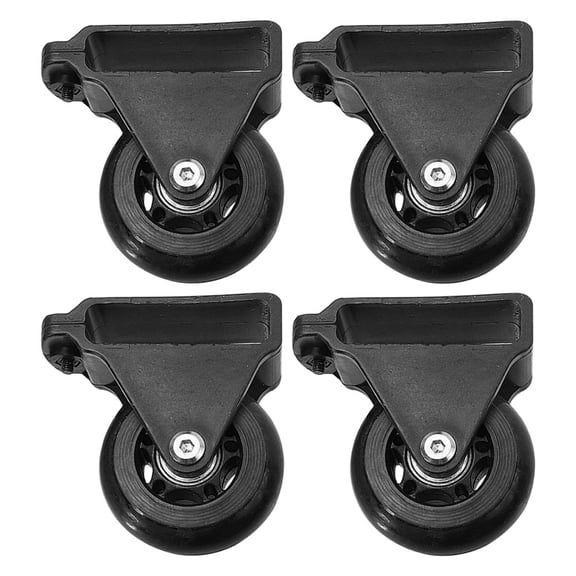 FOMIYES 4Pcs Portable Aluminum Alloy Telescoping Ladder Wheels Smooth Moving Ladder Casters
