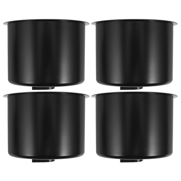 FOMIYES 4Pcs Stable Black Rv Cup Holder Insert Made from ABS Plastic Easy Install Nonslip Design