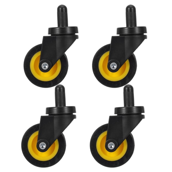 FOMIYES 4Pcs Quiet Mop Bucket Replacement Wheels for Smooth Low Noise Utility Cart and Service Cart Use