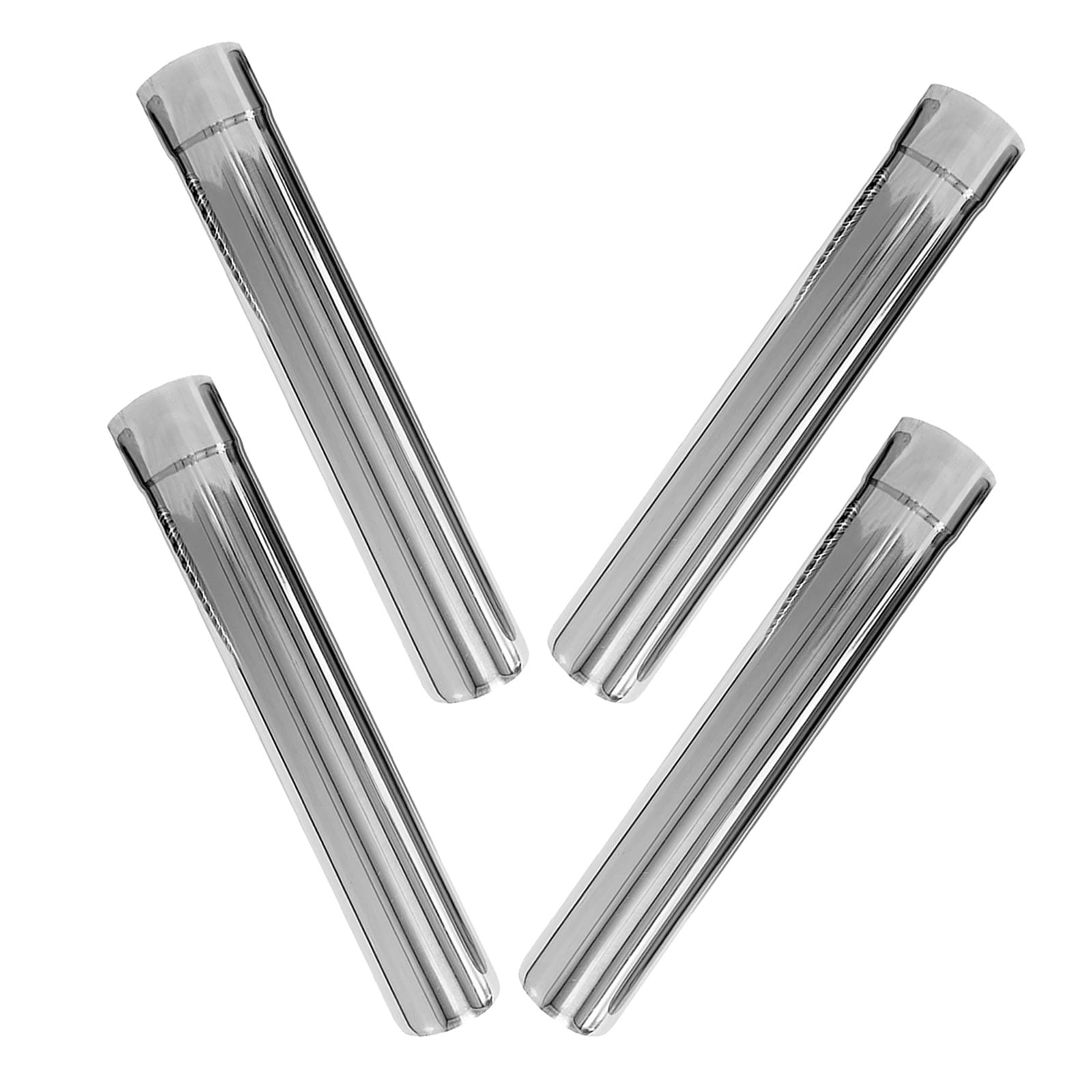 Stainless Steel Stove Pipe Extension Kit – 2 Chimney Pipes + 1 Elbow For Wood Stoves, Camping Tents, Boilers & More (Silver, 24")