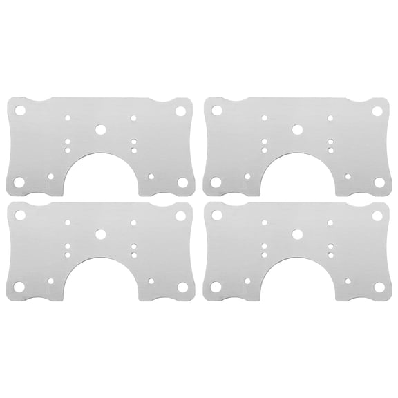 FOMIYES Kitchen Cupboard Hinge Repair Plate Hinge Plate Stainless Steel 4Pcs