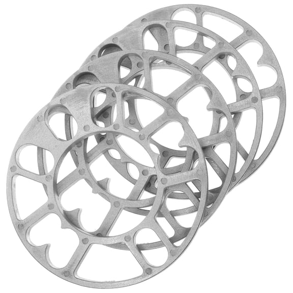 FOMIYES 4Pcs Sturdy Metal Wheel Spacers Plated Silver Universal for Car Use Improves Wheelbase