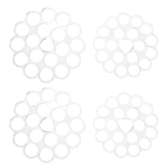 FOMIYES 4-Pack Clear Flower Arrangement Tools for Secure Stem Fixing and Stable Floral