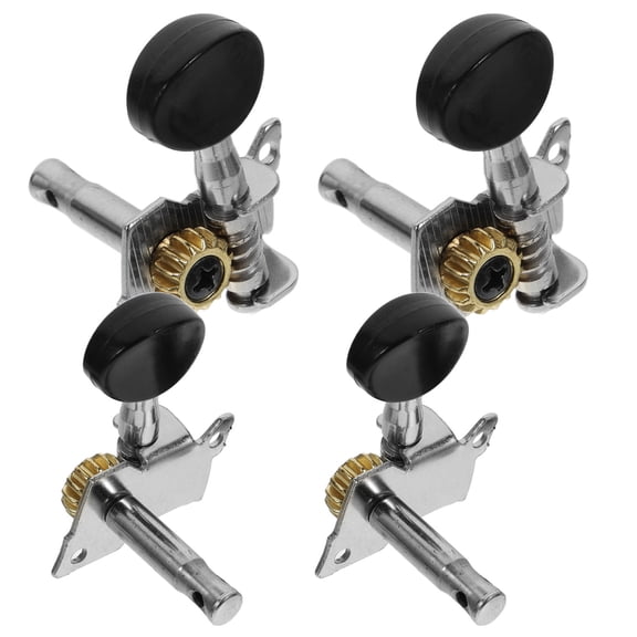 FOMIYES 4Pcs Tuning Keys for Guitar and Ukulele Solid Plastic Steel Plate Provides Perfect Touch