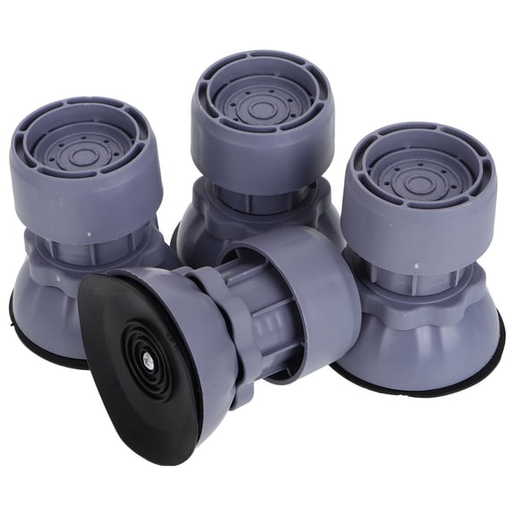 FOMIYES 4Pcs Washing Machine Lifter Pads Grey Adjustable Footrest for Home Use