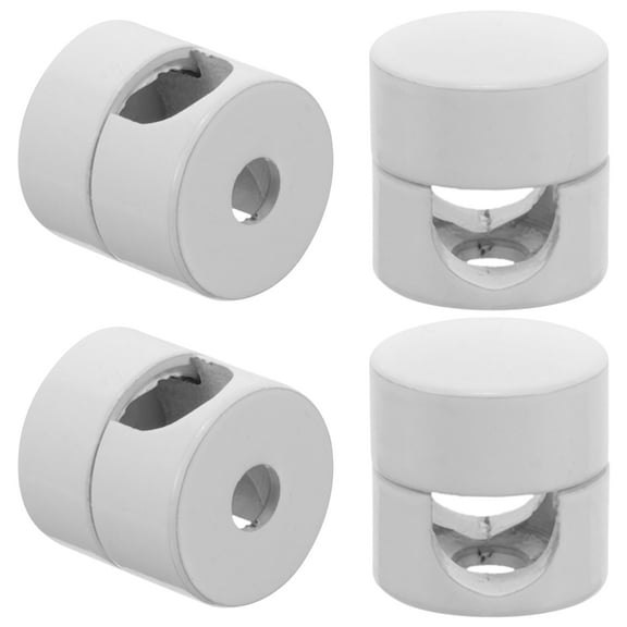 FOMIYES Cable Grommet Cord Gland White Aluminum 4Pcs