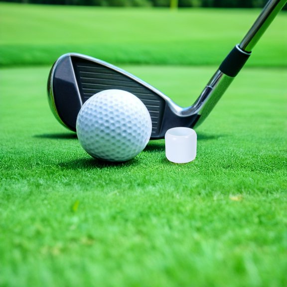 FOMIYES 4Pcs White Golf Putter Trainer with Unique Tube Ball Design for Skill Improvement