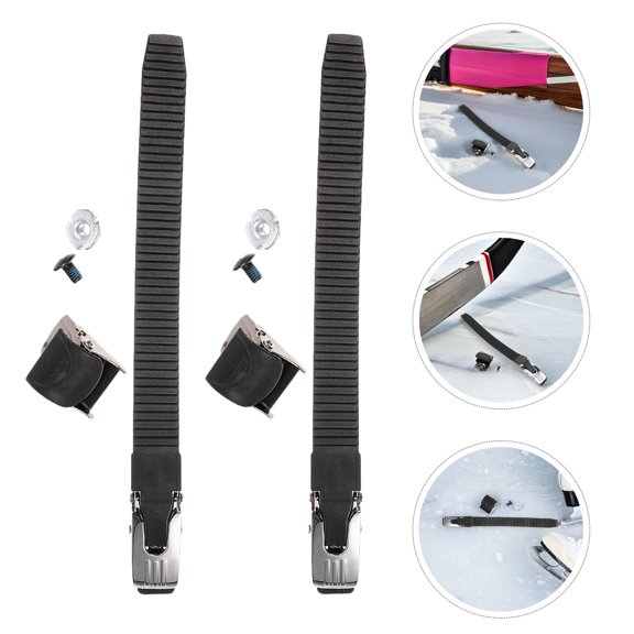 FOMIYES 4Set Universal Inline Skate Buckle Straps Adjustable Lightweight Replacement for Roller Shoes