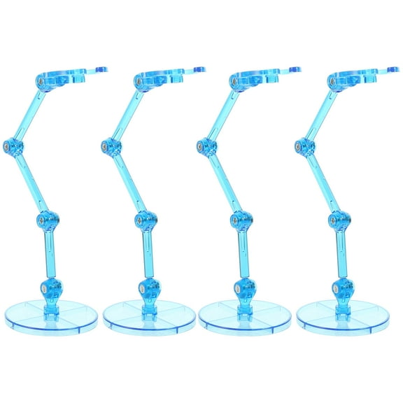 FOMIYES 4pcs Action Figure Rack Plastic Blue Storage For Hobbyists In Shopping Malls