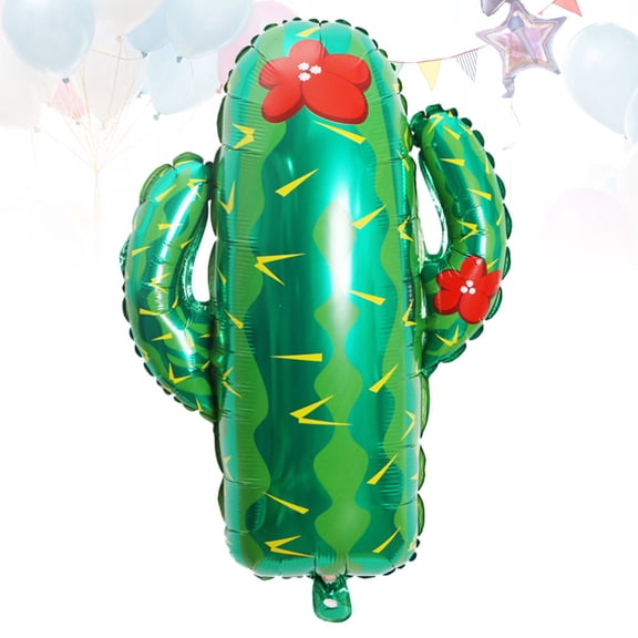 FOMIYES 4pcs Aluminum Foil Balloons Cactus Design Party Ornament for Bar Club Event