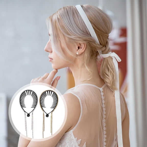 FOMIYES 4 Pcs Rhinestone Hair Bun Clips, ABS Hair Accessories Set for Women and Girls, Elegant Updo Styling Hair Barrettes