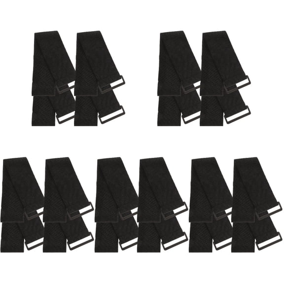 FOMIYES 5 Pieces Straps Arm Strap Cable Organizer Strap 50.00X5.00X0.50CM Black