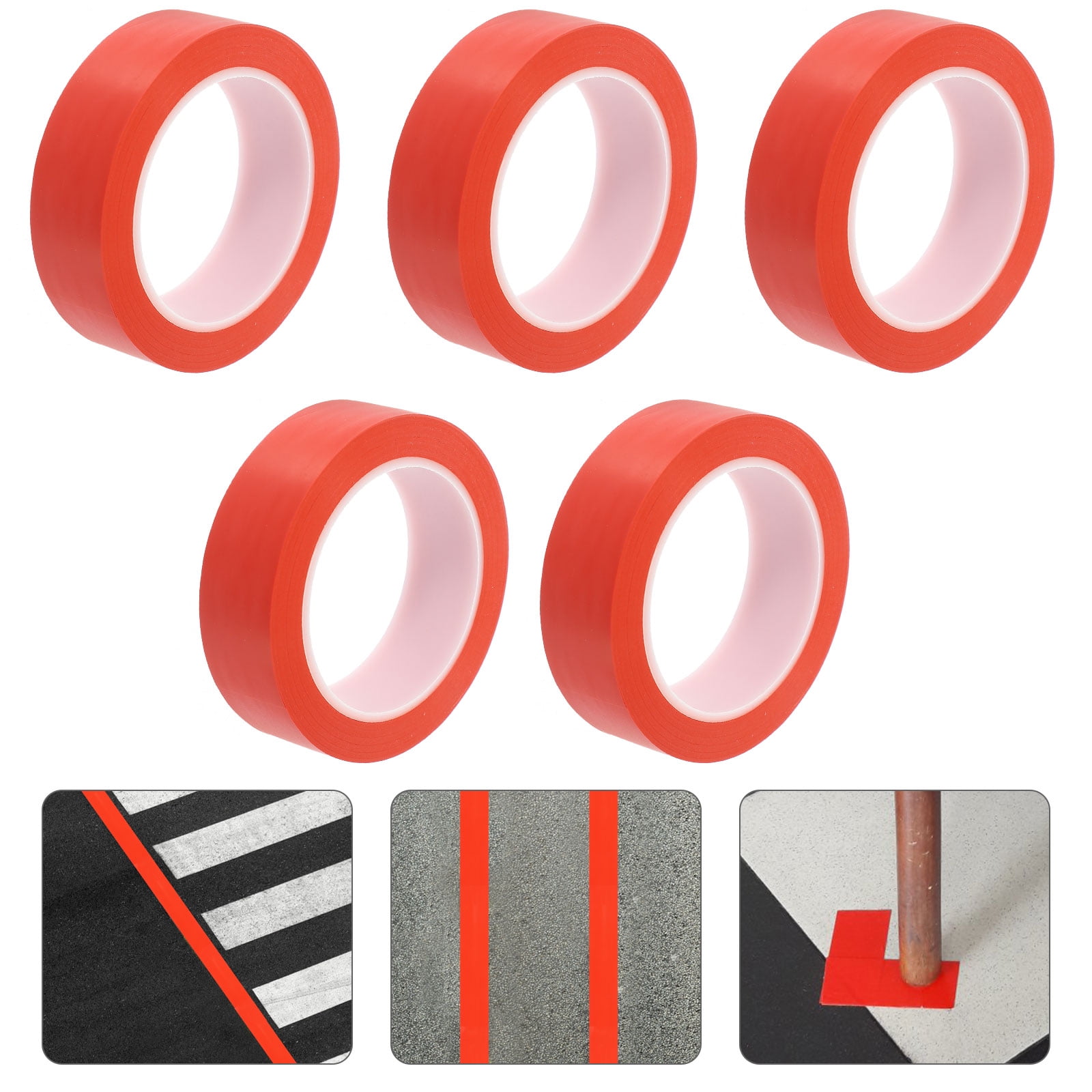 FOMIYES 5 Rolls Heavy Duty Duct Tape Multipurpose Sealing Wrapping Carpet Tape for Household Use