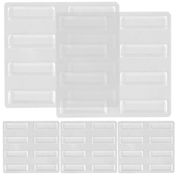 FOMIYES 5 Sheets Wall Protector from Chair Back Bumper Strip Transparent