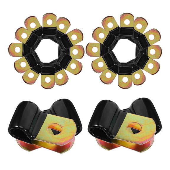 FOMIYES  50 Pcs Cord Management Clips Stainless Steel Cable Clamp