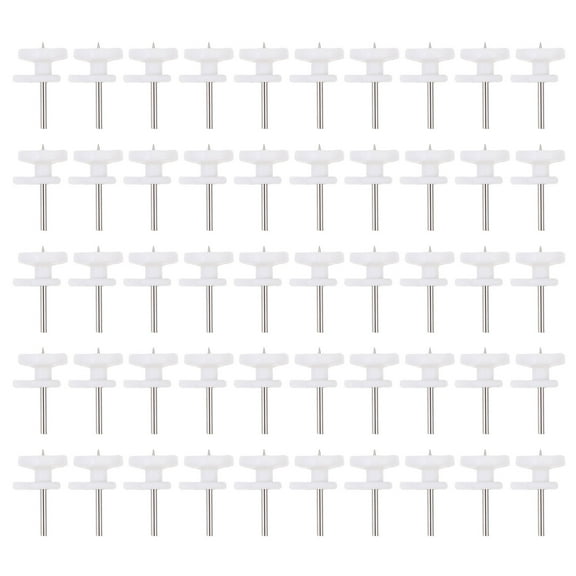 FOMIYES 50 Pcs Picture Hanger Nails Pictures Small Hanging Pins White