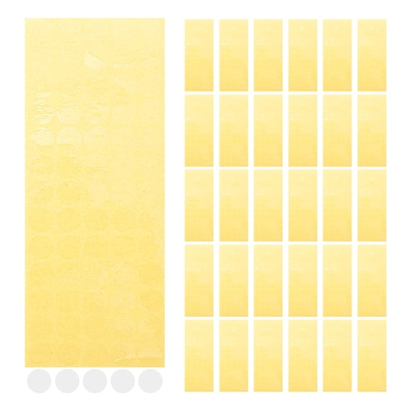 FOMIYES 5000Pcs Adhesive Transparent Dots Clear Round Stickers for Packaging Sealing and Envelope Labels