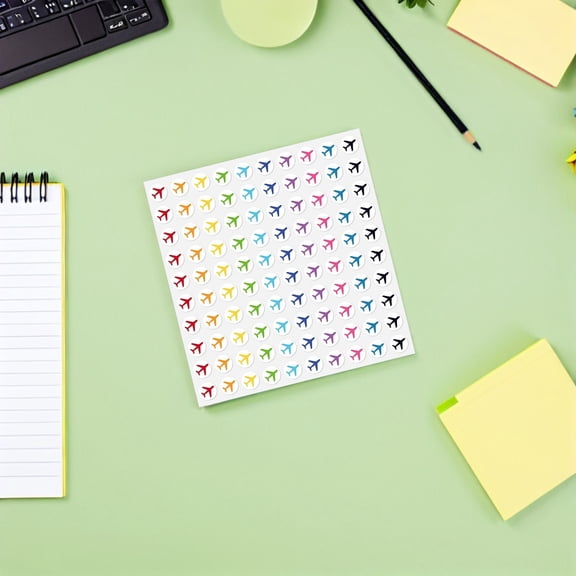 FOMIYES Assorted Color Travel Stickers Easy Peel and Stick Map Location Markers