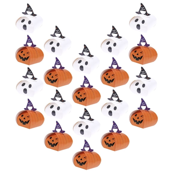 FOMIYES 50PCS Spooky Box for Activities in Assorted Color Paper