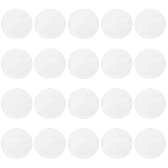 FOMIYES 50Pcs Clear Plastic Badge Protector Sleeves for 58Mm Button Badges with 360 Degree Protection