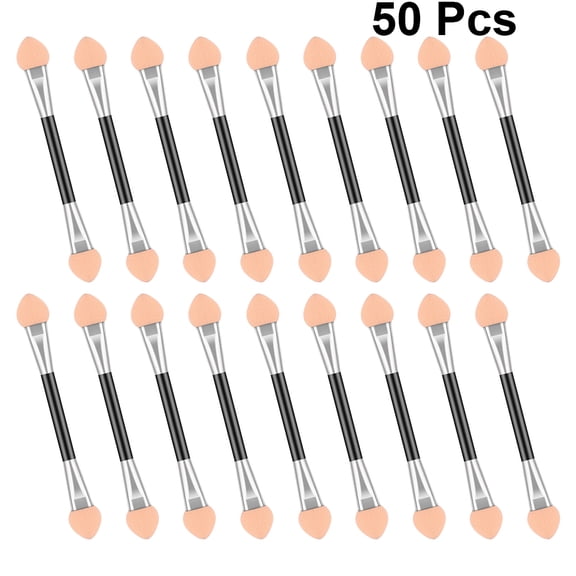 FOMIYES double ended eye sponge brush Disposable Pink 50Pcs