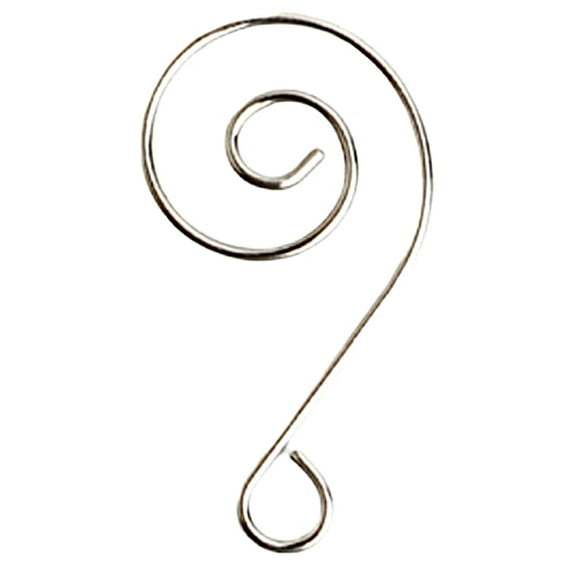 FOMIYES 50Pcs Elegant Swirled Design Hooks for Christmas Tree and Theme