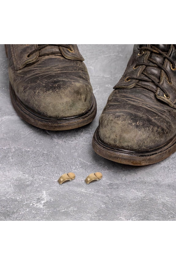 Light Brown Boot Lace Hooks Alloy Heavy Duty for Outdoor Use 50Pcs
