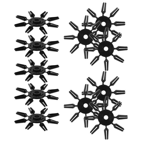 FOMIYES 50Pcs Professional Black Dart Flight Protectors Designed for Flight Alignment and Wing Fixation