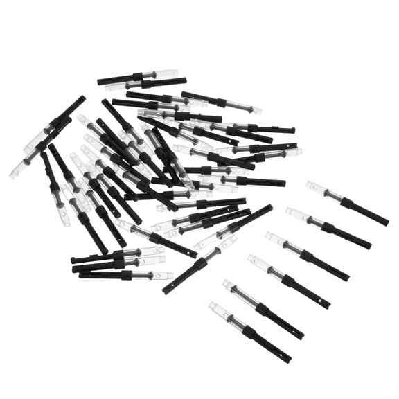 FOMIYES 50Pcs Refillable Fountain Pen Converter Black Ink Cartridge Replacement Compatible