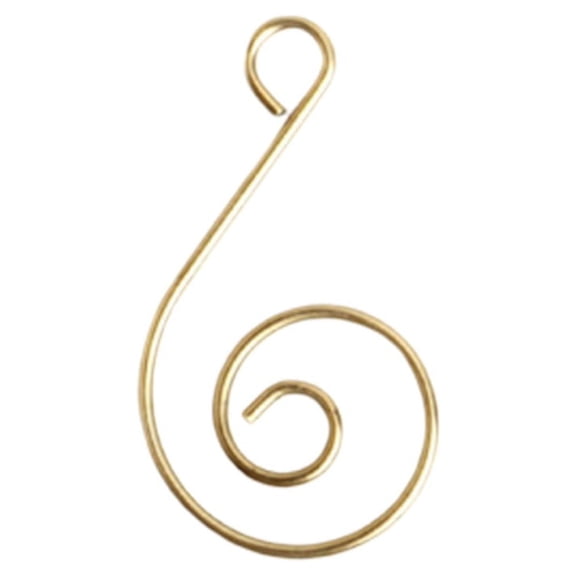 FOMIYES 50-Pack S-Shaped Christmas Ornament Hooks with Elegant Swirl Design for Hanging Holiday Decorations