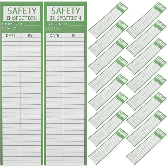 FOMIYES 50Pcs Scaffold and Ladder Maintenance Stickers Weatherproof Safety Labels