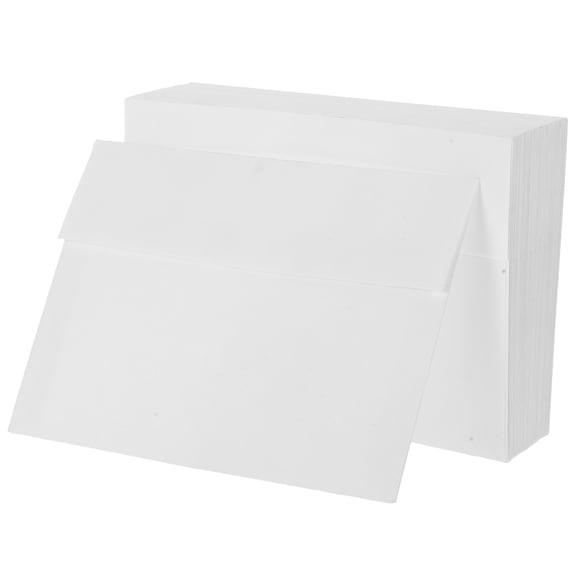 FOMIYES 50Pcs White Blank Envelopes Self Adhesive Design for Formal Invitations
