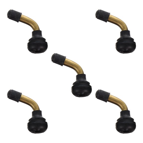 FOMIYES 5Pcs 45 Degree Stem Extension Adapter Black for Car Motorcycle Tire Maintenance