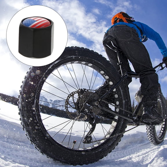 FOMIYES 5Pcs Black Car Tire Caps Alloy Construction Easy Install and Firm Grip for Stem Valve