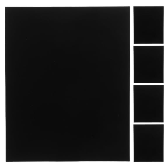 FOMIYES 5Pcs Black Engravable Aluminum Sheets for Professional Office Or Retail Signage Use