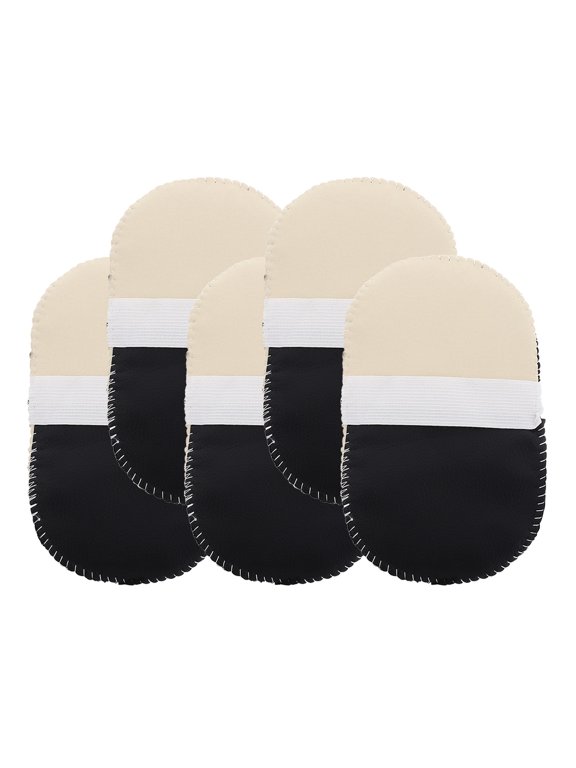 Set of 5 Black Wool Polishing Gloves for Shoes, Boots, Furniture Cleaning and Maintenance