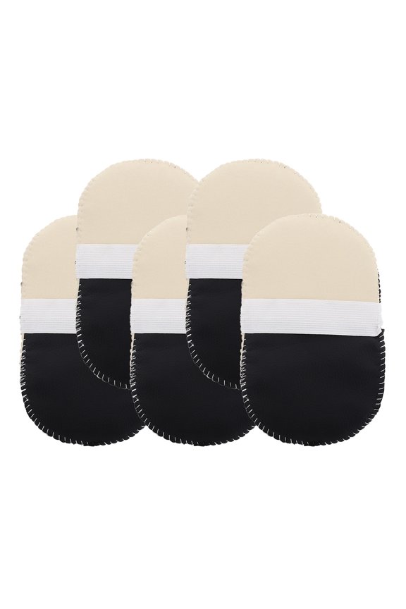5Pcs Black Wool Polishing Gloves for Shoes Boots and Furniture Cleaning Maintenance