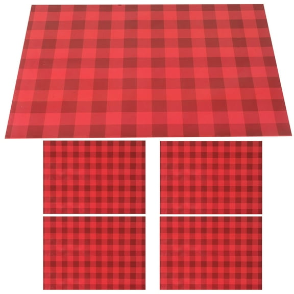 FOMIYES 5Pcs Checkered Wrapping Paper in for Christmas Wedding Valentine's Day Birthday present Wrapping