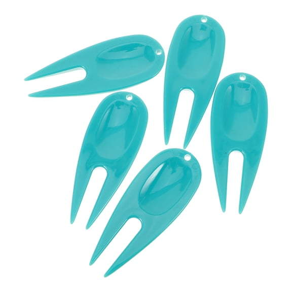 FOMIYES 5Pcs Divot Fixer For Golfers With Green Plastic Material And Portable Design