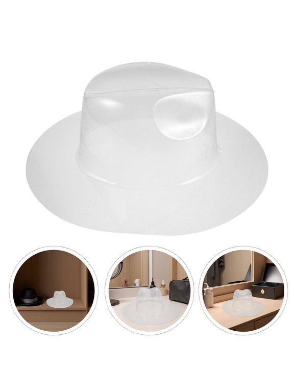 Clear Plastic Hat Shaper Stand Universal Fit for Cowboy Hats 5Pcs